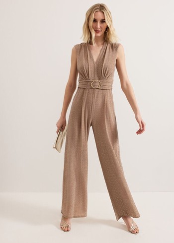 Phase Eight Brea Jumpsuit Beige Canada | OSKLHU-274